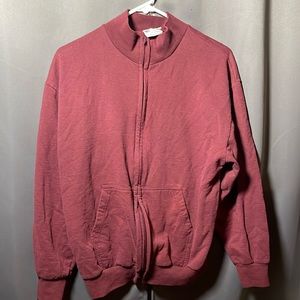 Maroon men’s size medium zip up sweater.